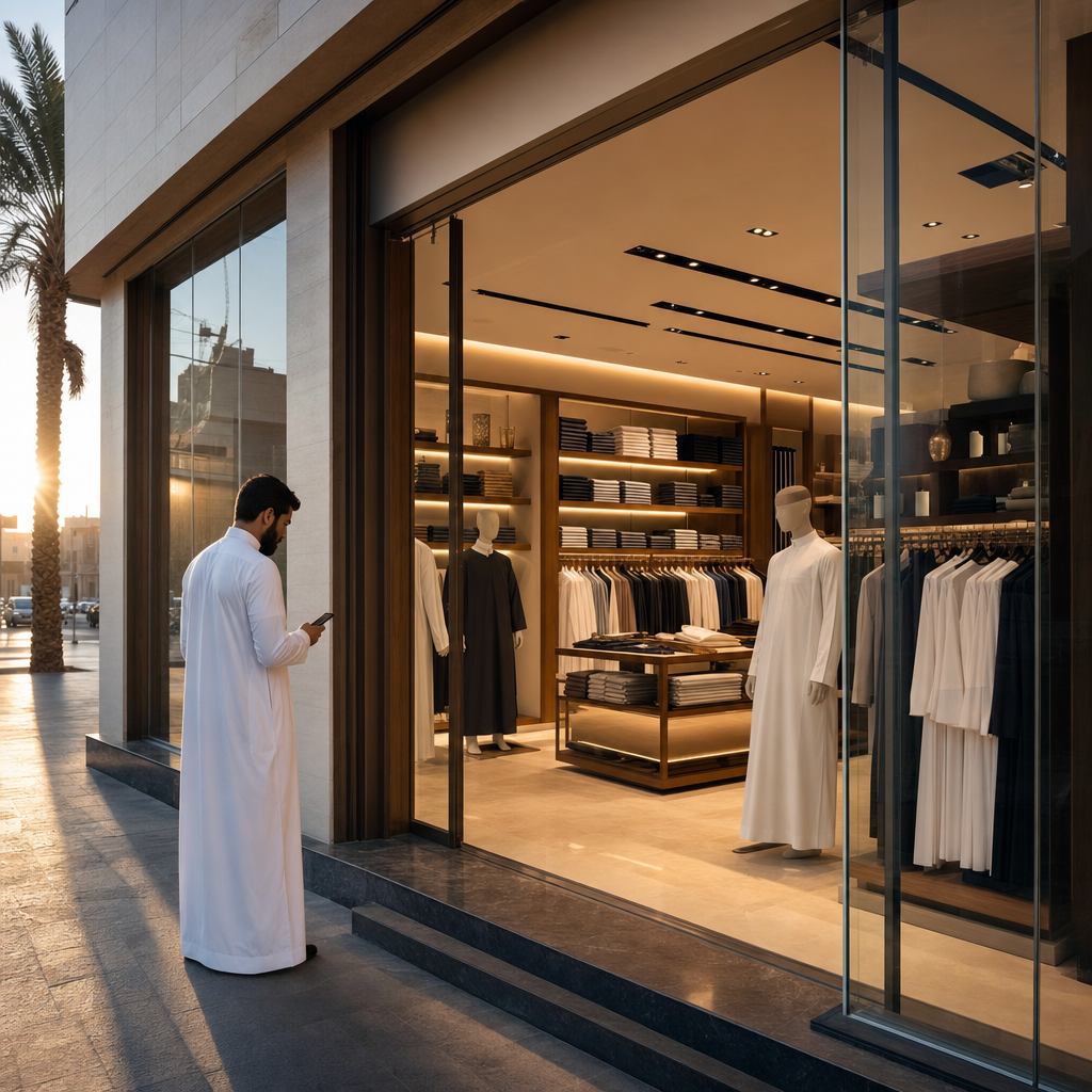 كيف يجذب محل الثوب السعودي عملاء الحي عبر خرائط البحث